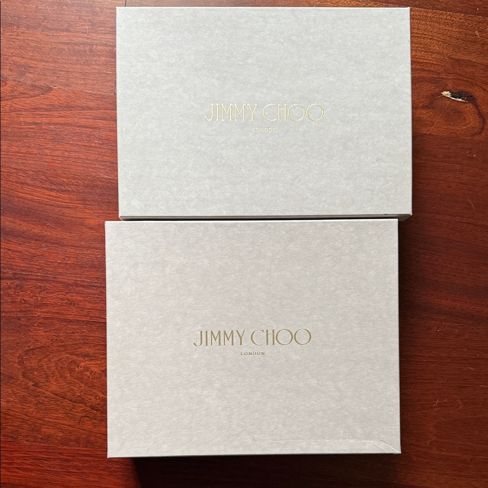 Jimmy Choo Elegant Gray Boxes